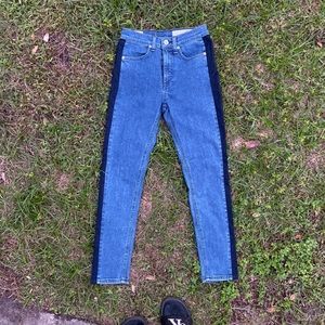 Rag & Bone two toned denim skinny jeans